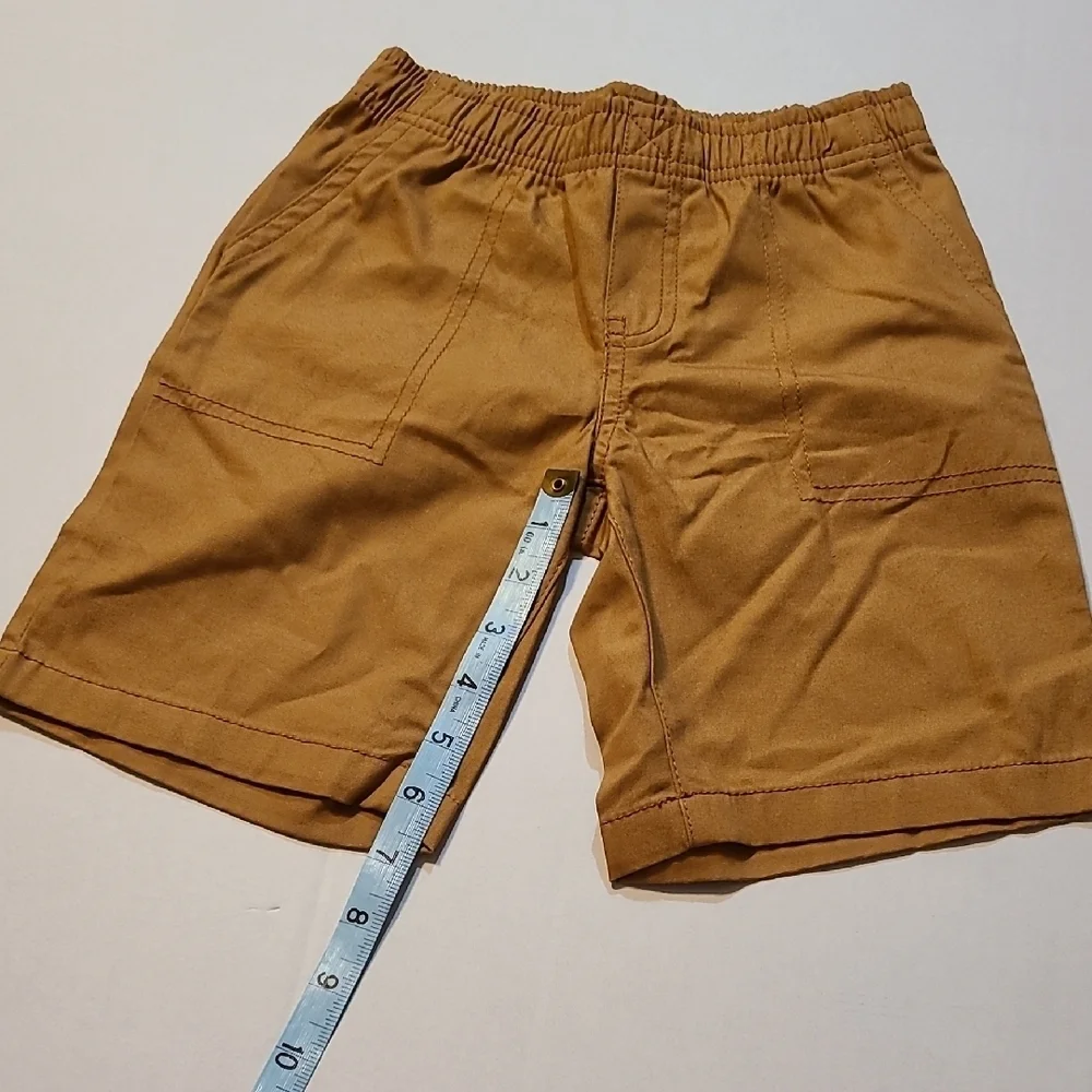 Carter's Tan BoysClassic Shorts Elastic Waist EUC Size 5 Front Pockets